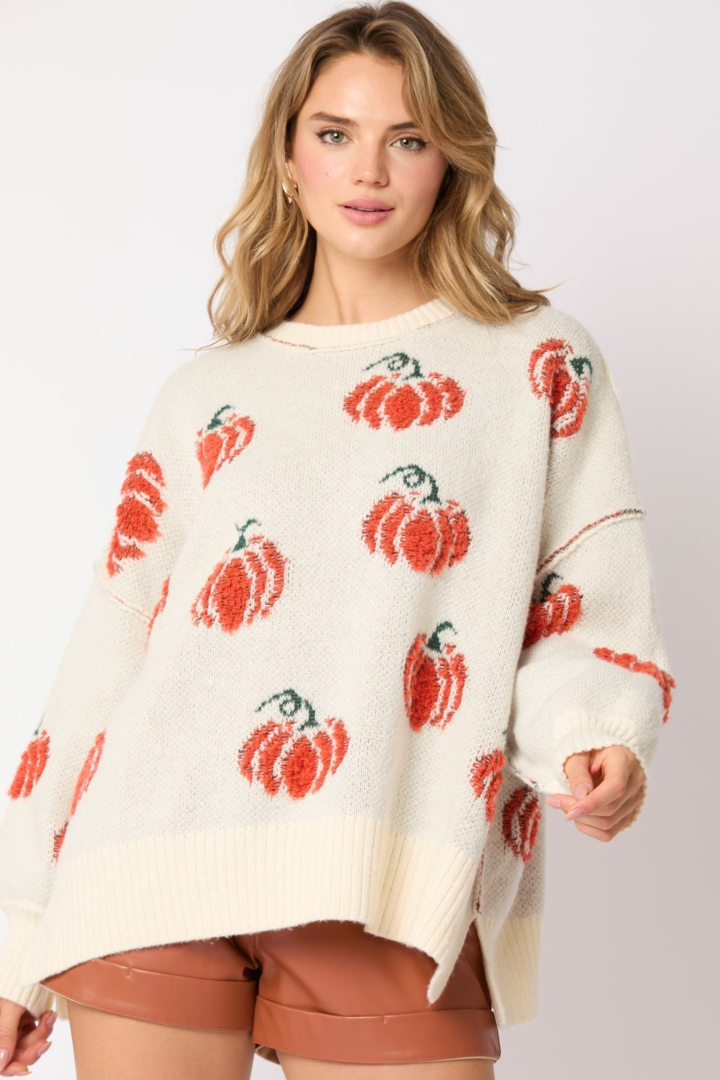 Pumpkin Crewneck Sweater