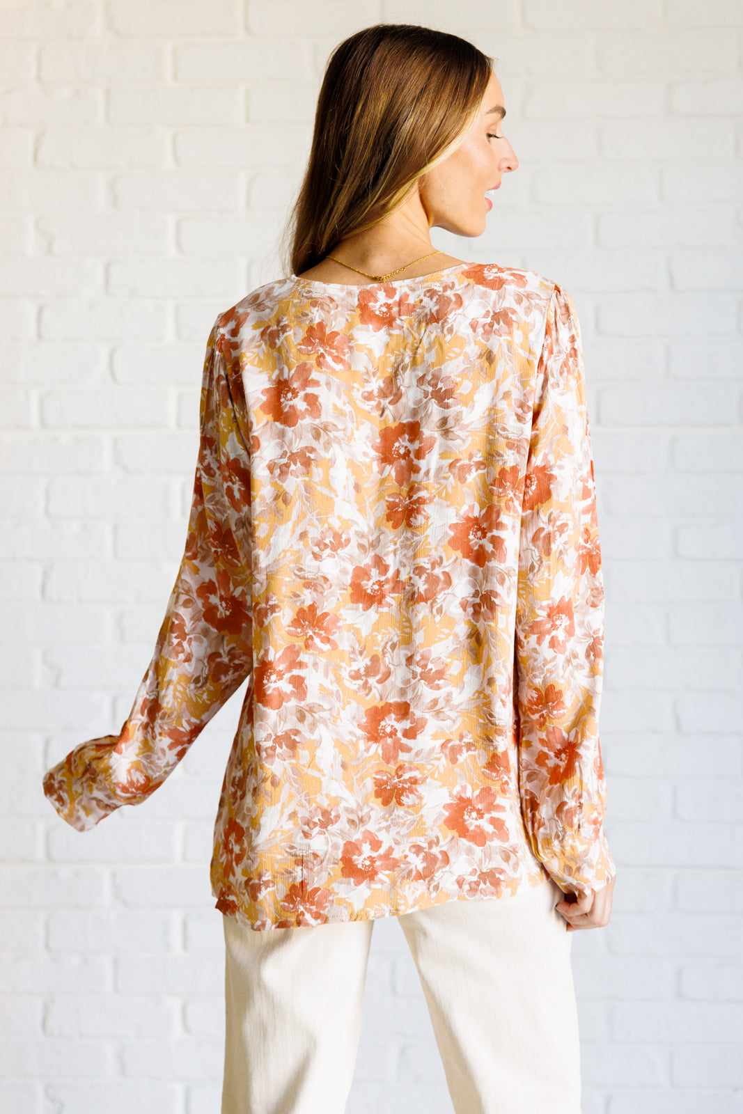 Marigold Dreams Floral Blouse